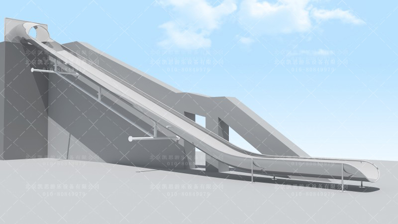 山坡不锈钢滑梯